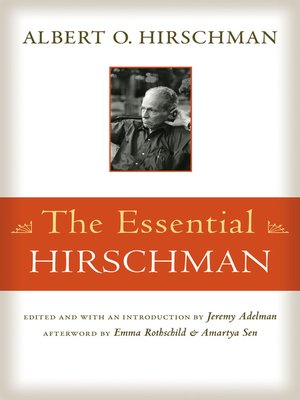 cover image of The Essential Hirschman